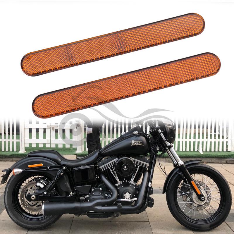 Harley Sportster XL883N/XL1200N/V/X Yellow Rear Tail Reflector Motorcycle Accessory