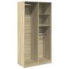 VidaXL Wardrobe Sonoma Oak 100x50x200 Cm Particleboard, Storage Cabinet, Wardrobe Organizer, Cabinet, Closet, 3307767