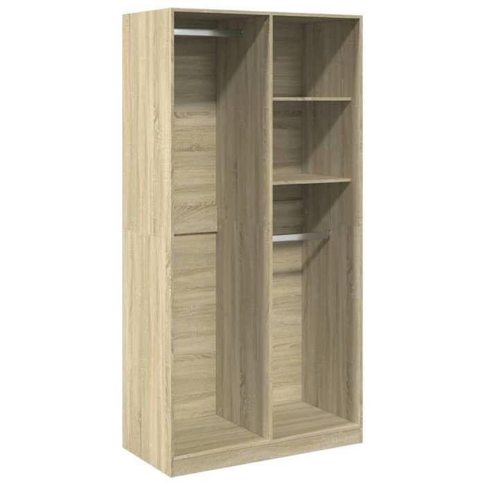 VidaXL Wardrobe Sonoma Oak 100x50x200 Cm Particleboard, Storage Cabinet, Wardrobe Organizer, Cabinet, Closet, 3307767