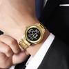 SKMEI 2425 Electric Wristwatch Fashion Casual Clock 3Bar Waterproof EL Light Stopwatch Week Date Calendar Countdown Timer