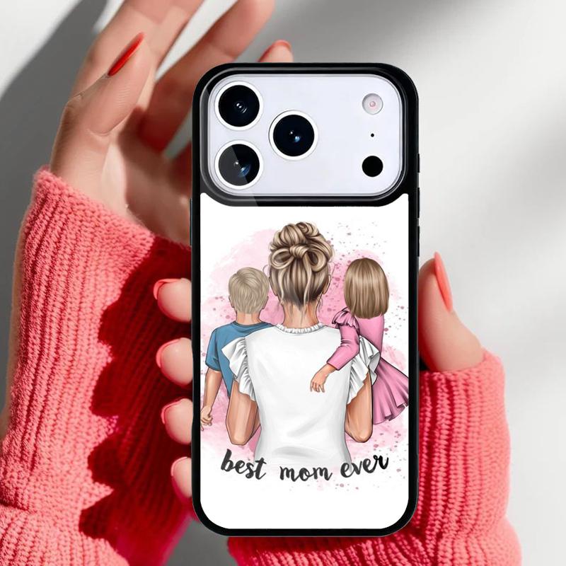 Fashion Super Mom Phone Case for iPhone 17 16 15 14 13 Pro Max Back Cover for 12 11 Pro Coque