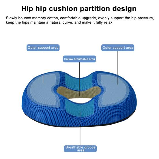 Подушка сиденья, удобное сидение, медленный отскок, облегчение давления, посадка на бедрах, послеродовые подушки для стула в форме пончика, товары для дома