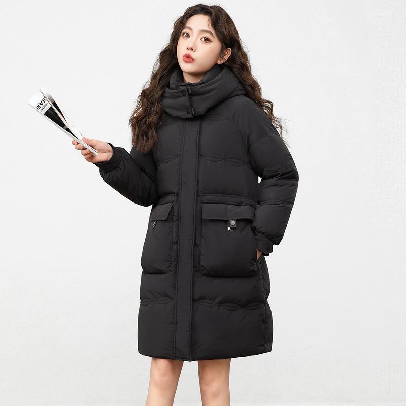 Women's Cotton-padded Clothes Winter New Thickened Medium and Long Fashionable Versatile Warm Cotton-padded Jackets, Cotton-padded Jackets