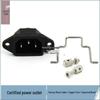 3-Pin Copper AC Power Socket with Anti-Pull-Out Buckle