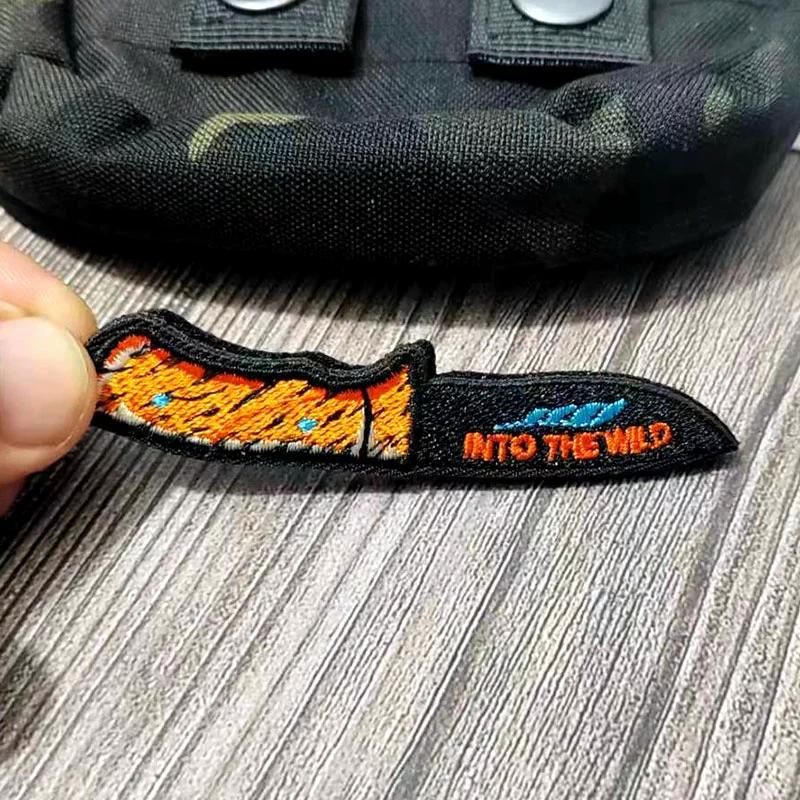 Mountaineering Hiking Sunset Airplane Badge Embroidery Velcro Cloth Sticker Outdoor Backpack Decoration Embroidery Sticker