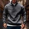 Men Casual Fashion Fall Shirt Long Sleeve Men's Trendy  Pullover Tops Collar Sweatshirt
