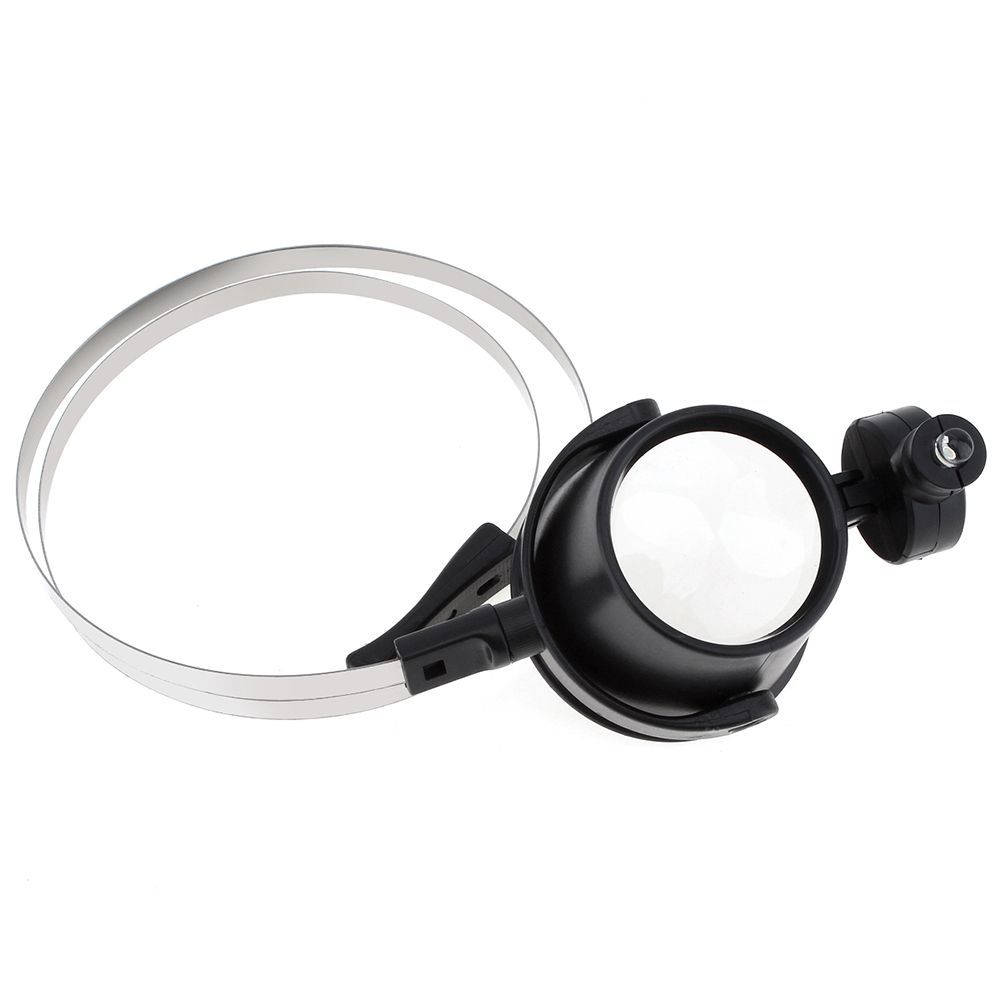 Bands LED Steel Glass 15X Led Watchmakers Watch Eye Circuit Loupe Jewelers Magnifier