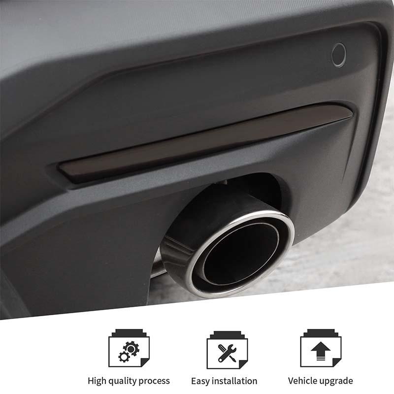 Автомобильные задние противотуманные фары декоративные крышки ABS украшения для Ford Mustang 2024 Up внешние аксессуары, матовый черный