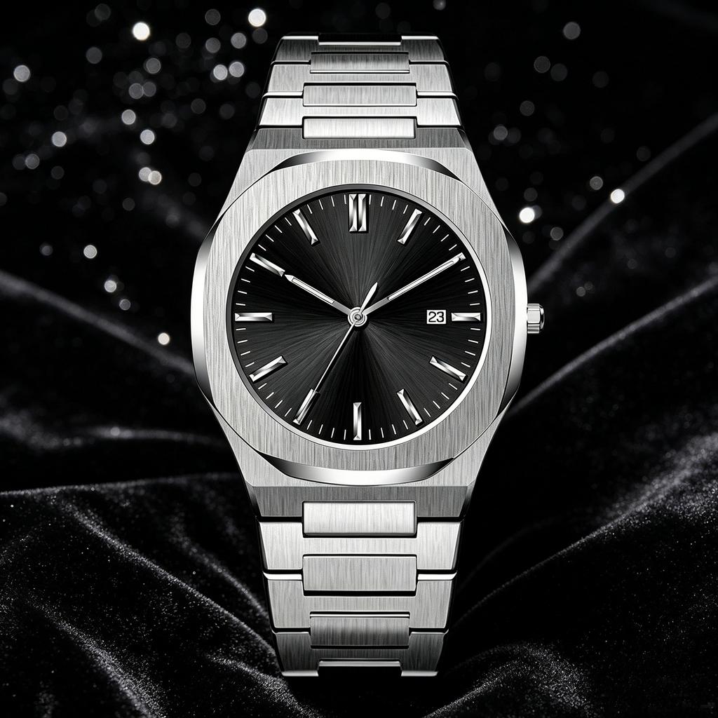 1pc Men's Quartz Watch, with Circular Date Display, Fashionable Wristwatch, Suitable for Daily Wear and as a Gift for Father's D