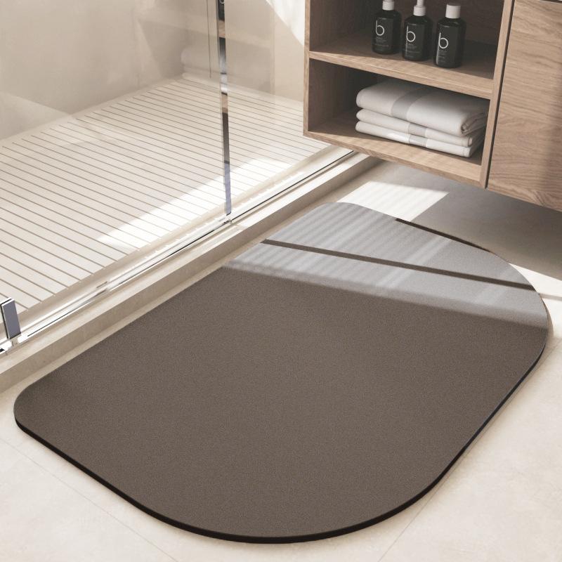 Простой коврик из диатомовой грязи, впитывающий коврик для ванной комнаты, нескользящий коврик для двери туалета, бытовой, легко сохнет, устойчив к падению