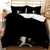 Cartoon Pug Duvet Cover Set Queen/King Size Cute Puppy Theme Bedding Set Golden Retriever Husky Pet Soft Polyester Quilt Cover