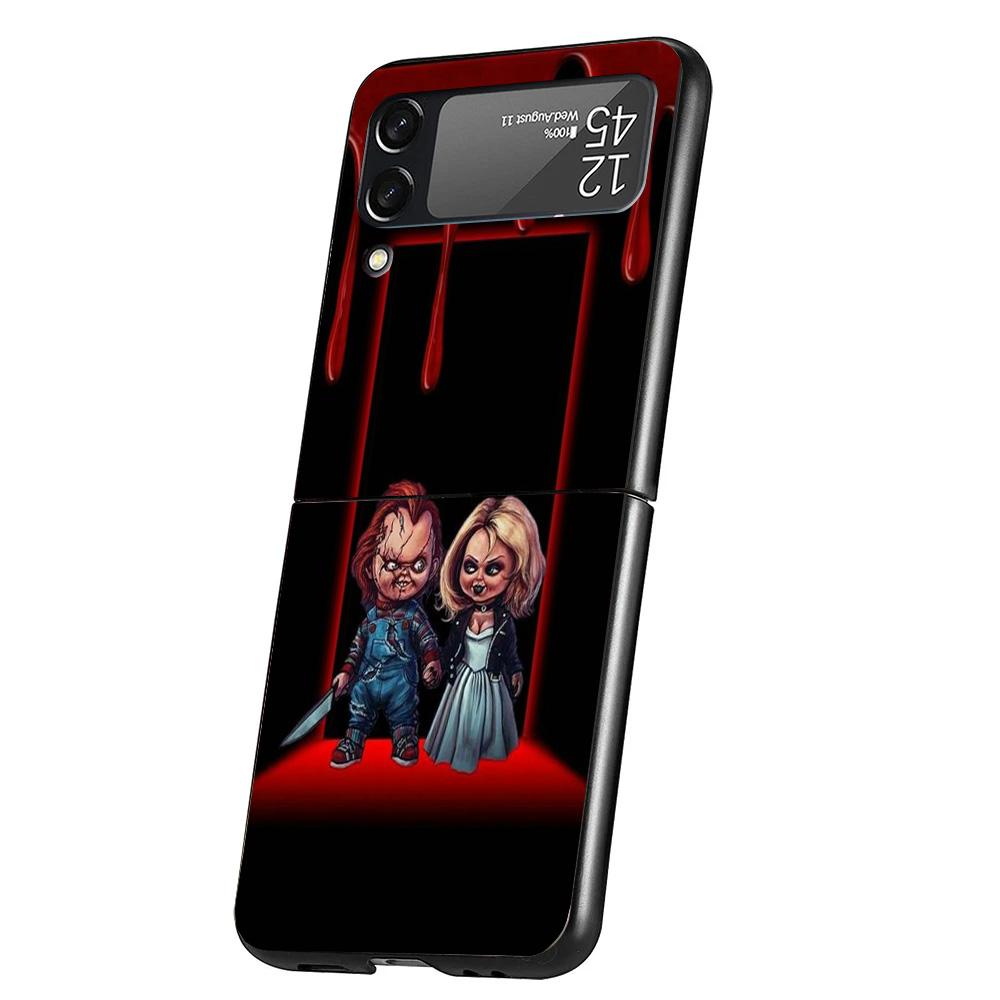 Чехол для телефона Chucky Child's Play для Samsung Galaxy Z Flip 7 6 5 4 3 5G Flip7 Flip6 Flip5 Flip4 Flip3 Черный Fundas Shell Gal