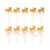 20Pcs Lovely Carousel Shape Cake Toppers Delicate Cupcake Dessert Toppers Table Decor Carousel Cake Fruit Card Insertion