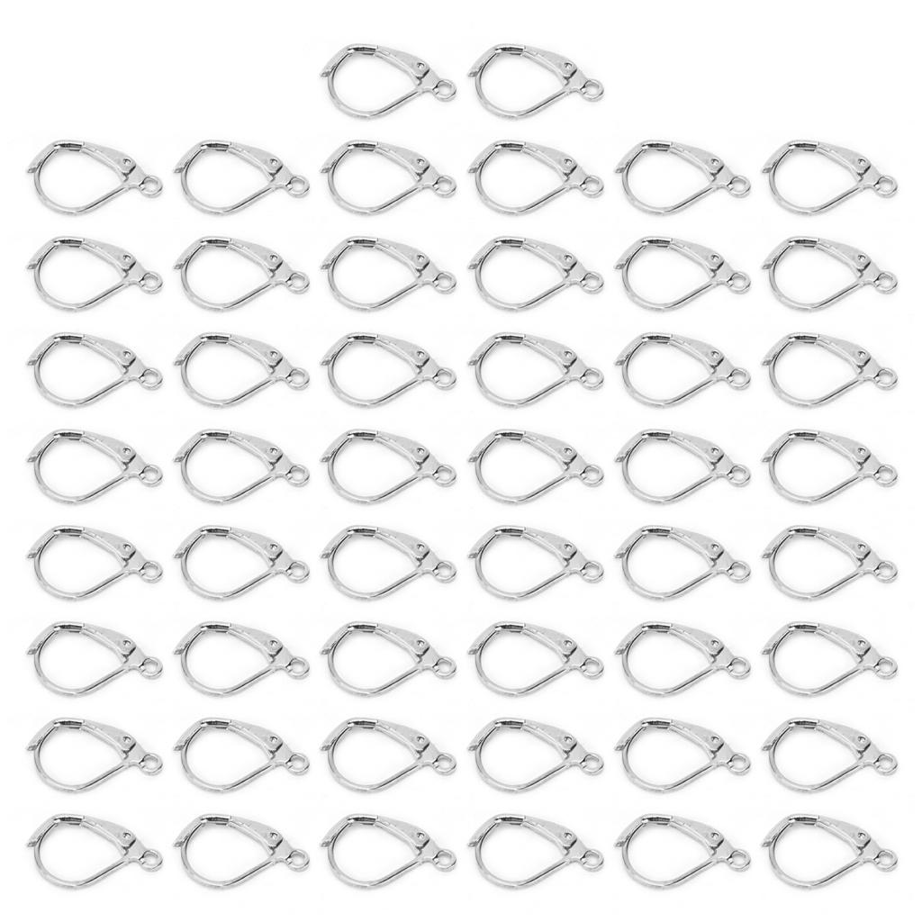 50 шт. крючков для серег, легко носить, стойкое покрытие, французские швензы-петли для дизайнов серег, DIY ювелирные изделия