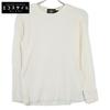 RRL 782504858001 Бумажно-белый Вафельный трикотаж Свитшот с круглым вырезом M белый Б/У