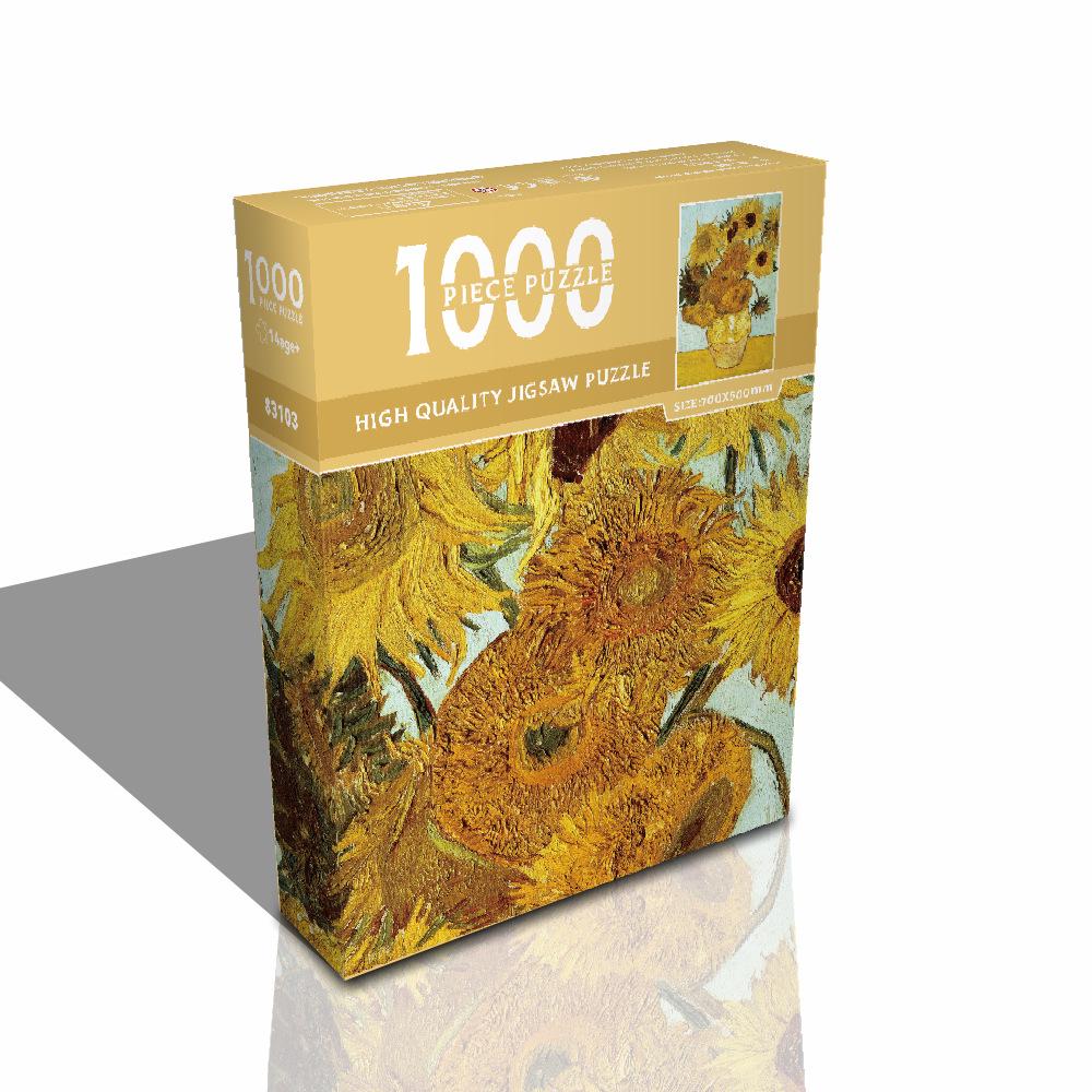 Художественные пазлы-картины маслом из 1000 деталей - Обучающая игрушка-пазл