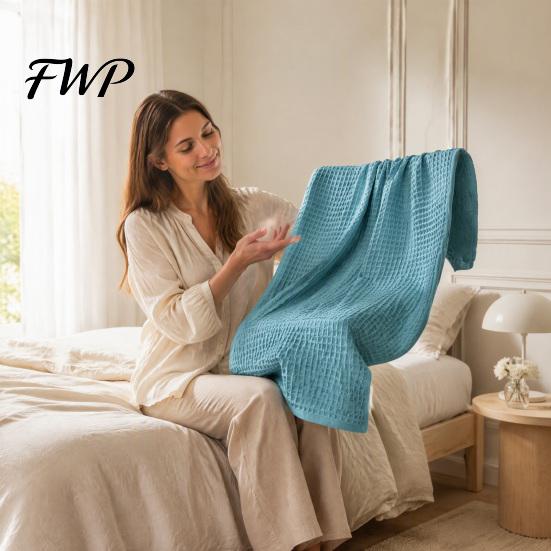 Absorbent Spa Towels for Home Cotton Waffle Bath Towel, Large Quick Dry Shower Towel Bathroom Travel Adults, Soft Thickened Skin Friendly Travel,