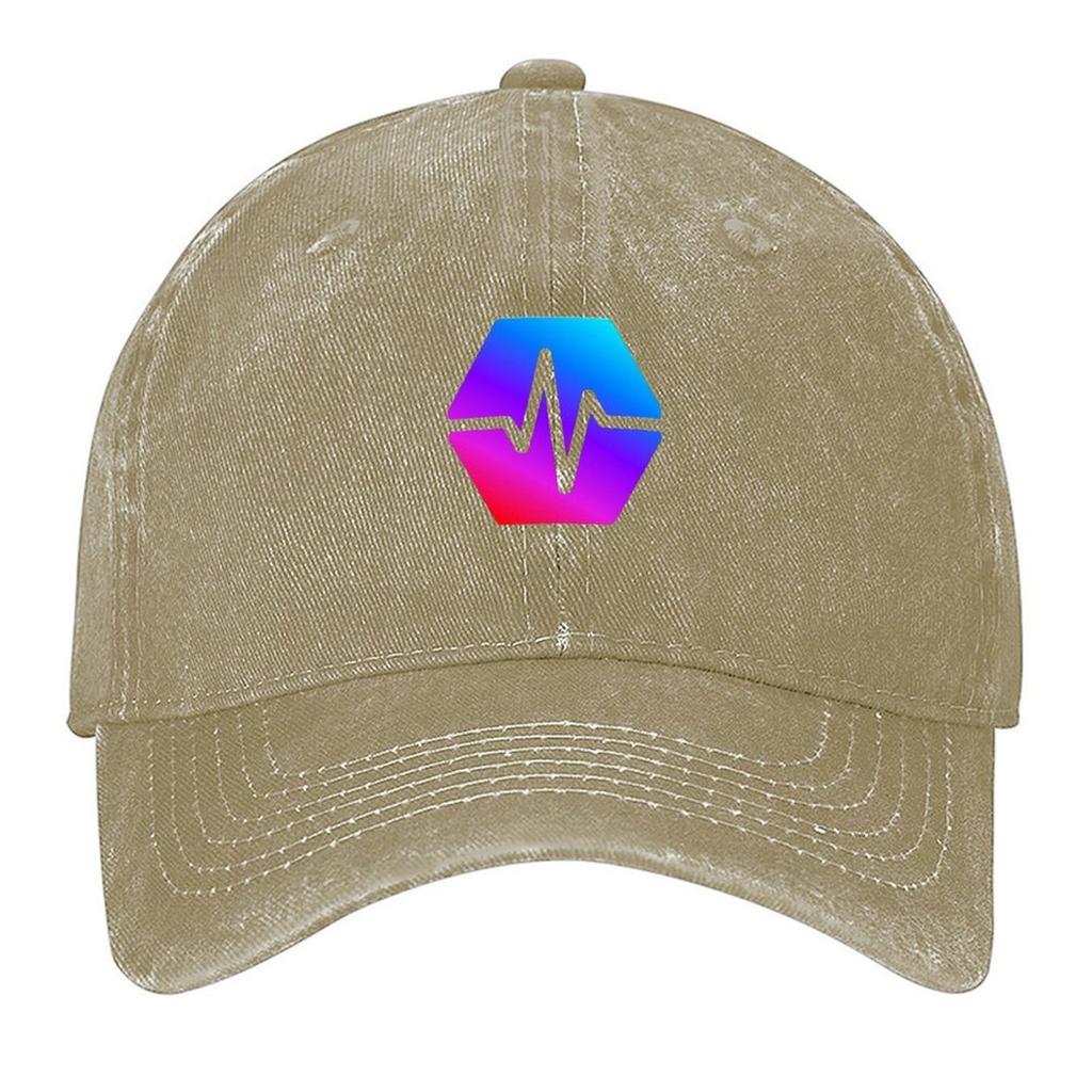 Awesome Hexagonal Cubes Hex Crypto Logo Design Baseball Cap Hat Luxury Brand Custom Cap western Hat Kids Hat Unisexs Caps Womens