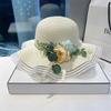 Straw Hat Women Summer Sunshade Sun Hat Fashion Wild Flowers Seaside Cool Beach Hat