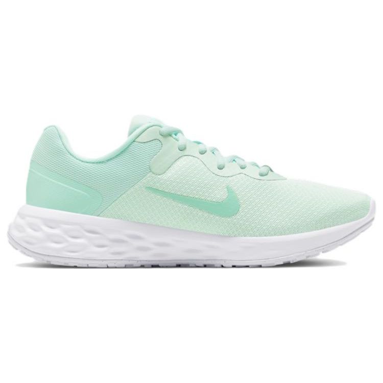Nike Revolution 6 Next Nature Удобная Модная Дышащая Низкая Повседневная Беговая Обувь Женские кроссовки Зеленые Белые DC3729-300