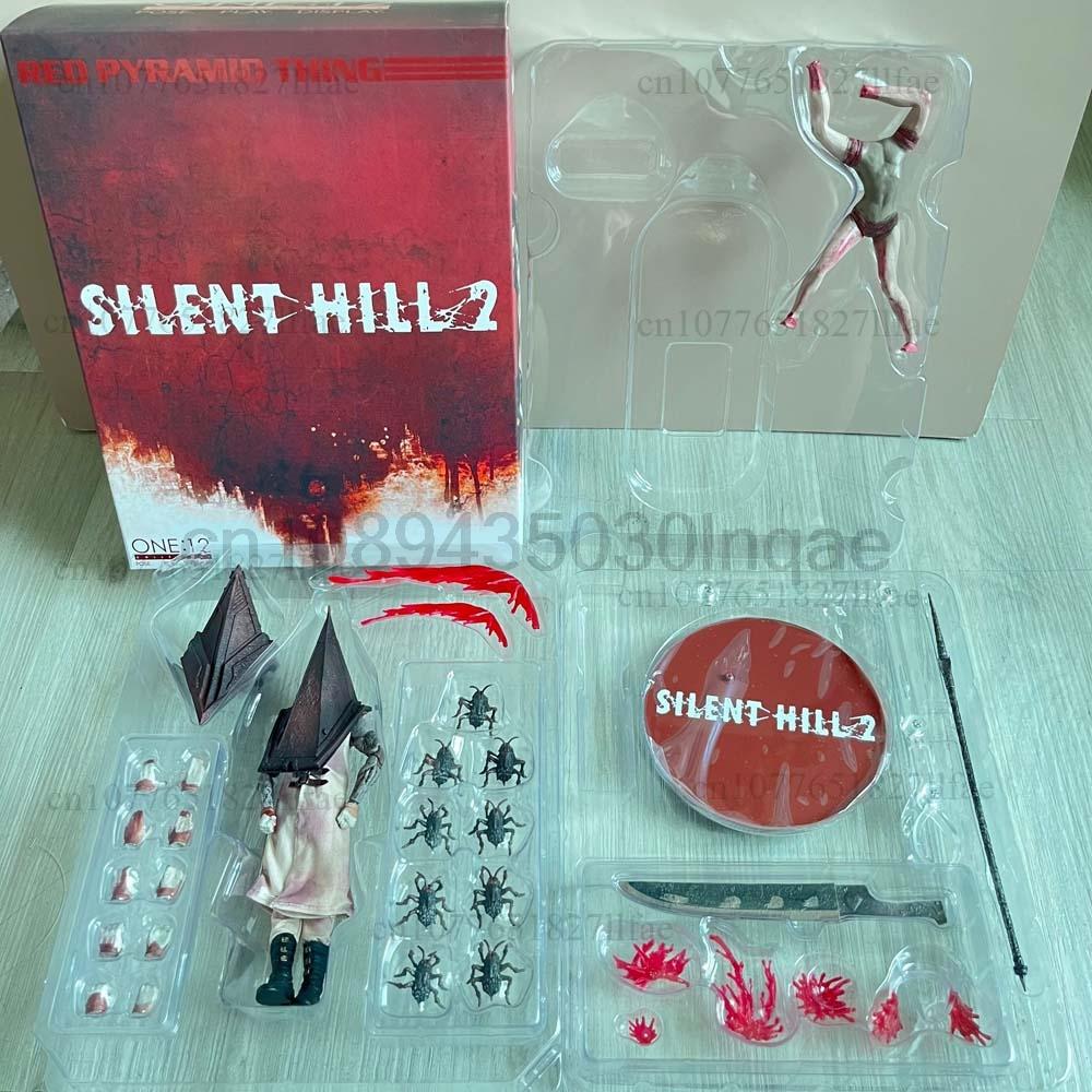 Mezco Toys Silent Hill 2 Исполнитель Пирамидоголовый Один:12 Красных Пирамидальных Фигурок Action Figure Игрушки Сочлененная Подвижная Кукла Декор Комнаты