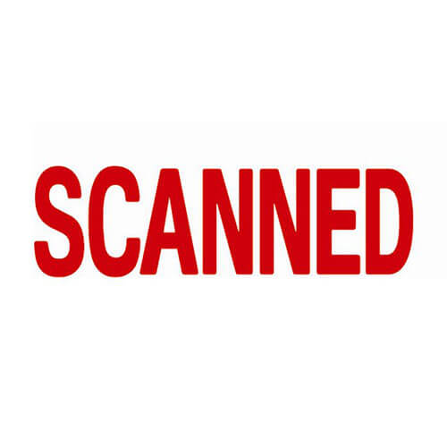 X-Stamper Self Inking Message Stamp (Scanned Red)