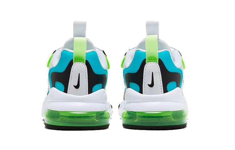 Nike Air Max 270 RT SE Амортизация Низкие Кроссовки для Бега Бело-Зеленые Детские Возраст 3-7 Лет CW2211-300