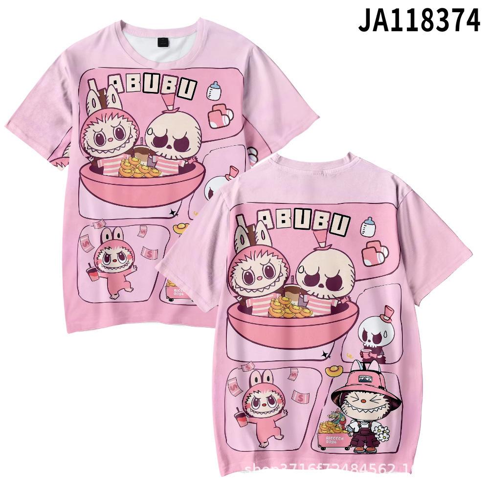 Летняя трендовая свободная модная футболка Женская повседневная удобная футболка с коротким рукавом Детская повседневная футболка с круглым вырезом