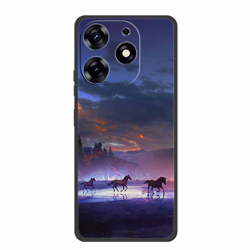 Чехол для Tecno Spark 20 Pro KJ6 Мягкий ТПУ Силикон Расписная Кошка Задняя Крышка для Tecno Spark 20 Pro 4G Чехол для Телефона Fundas Spark20 Pro