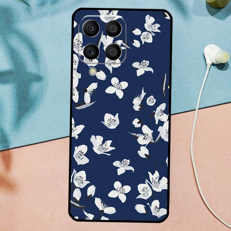Цветочный чехол 'Цветущая вишня' для Samsung Galaxy M14 M34 M54 M20 M06 M16 M12 M13 M15 M35 M55 M33 M53 M21 M31 M32 M52