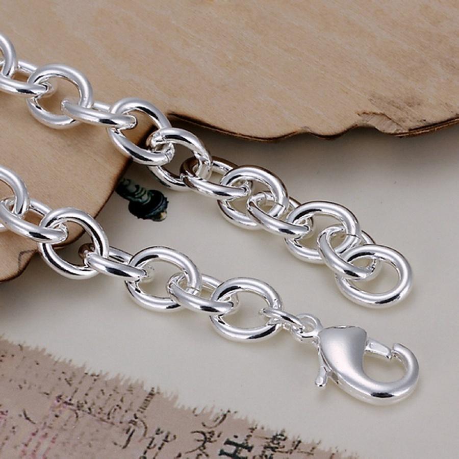 Fashion Chain Men Women Silver Color Jewelry High Quality Bracelet Factory Price