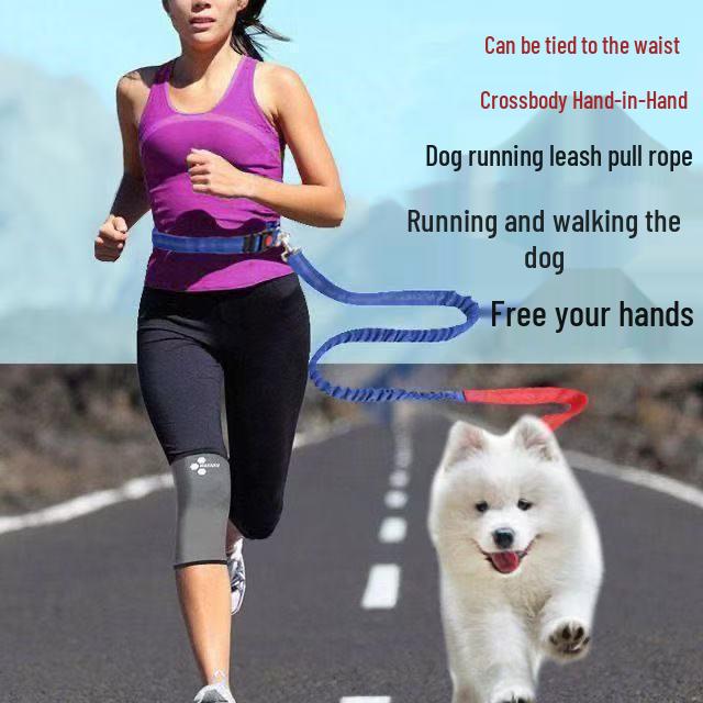 Large Dog Running Waist Leash – Convenient Hands-Free Pet Leash