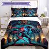 3pcs Duvet Cover Set (1*Duvet Cover + 2*Pillowcase, Without Core), Knight Rider Print Soft All‑Season Bedding Set, Home Bedroom Decor Gift