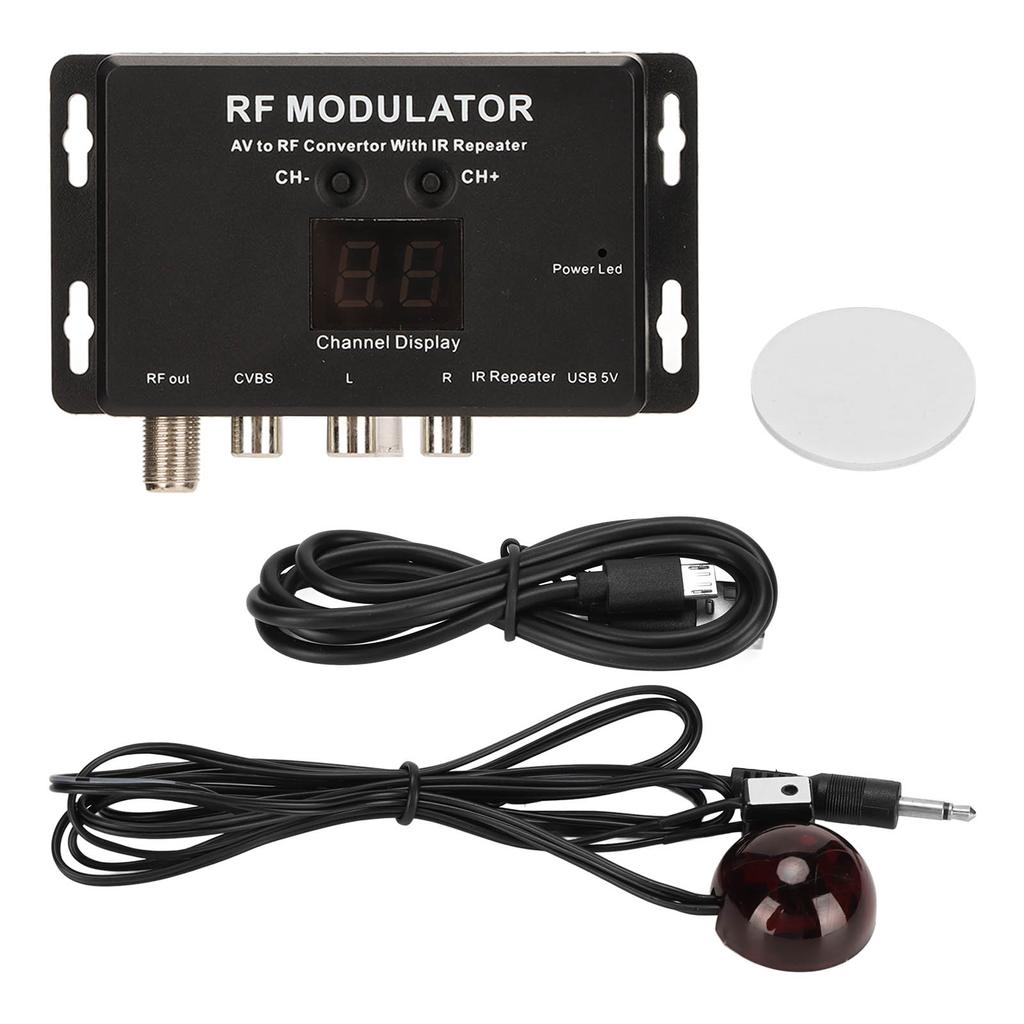RF-модулятор Профессиональный преобразователь AV в RF с ИК-повторителем для Set Top Box DVR DVD