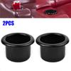 Drinks Car Cup Holder Plastic Seat Trailer Water Parts Recessed Replacement 2pcs Accessory Automotive Practical