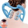 4/6 Rollers Manual Neck Massager Shoulder Cervical Spine Kneading Massage Point Pressure Therapy for Body Relaxation Pain Relief Health Massage Tool