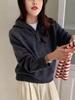 Women's 100% Wool Hoodie Sweater - Autumn/Winter Thick, Loose, Casual Knit Jacket