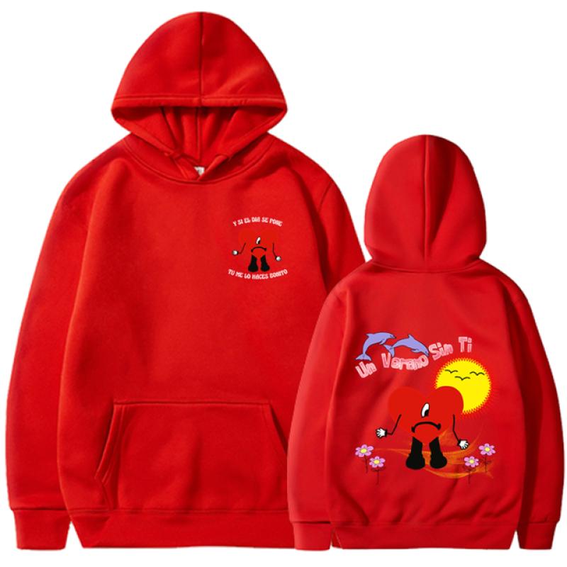 Модная новая толстовка с принтом Bad Bunny, унисекс, уличная спортивная толстовка в стиле хип-хоп, высокое качество, хит продаж, топ 2023