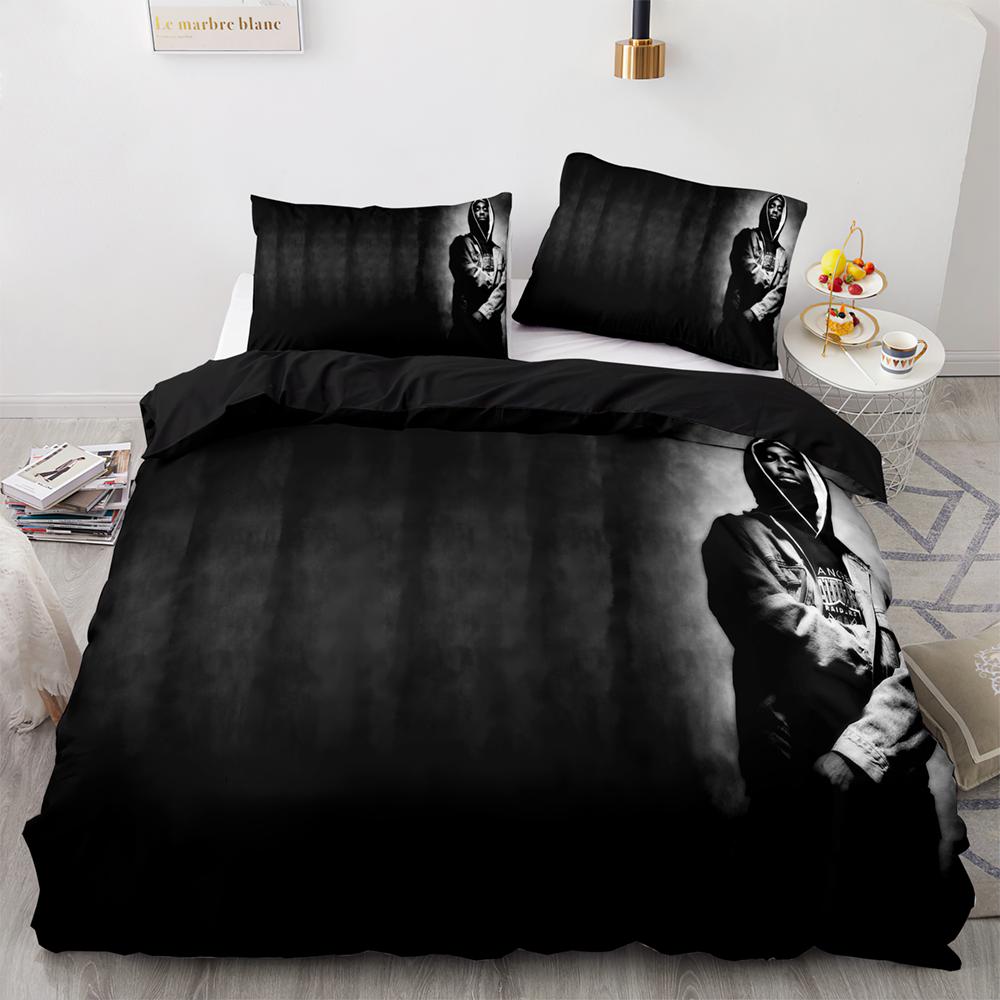 2Pac Bedding Set Single Twin Full Queen King Size Tupac Amaru Shakur Bed Set Aldult Kid Bedroom Duvet Cover Sets 3D Print 043