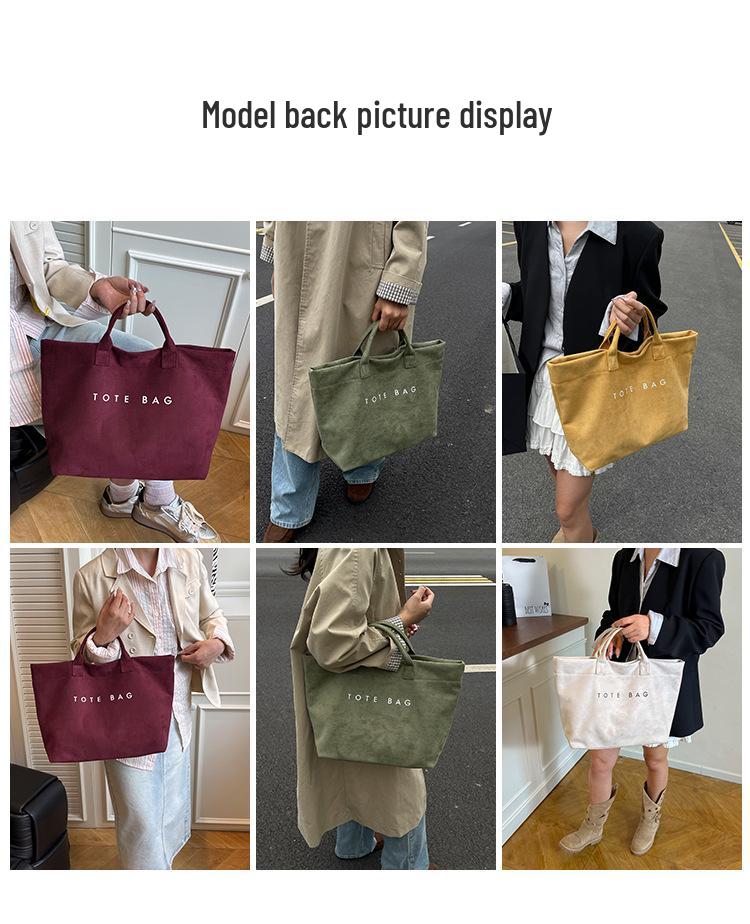 Трендовая вместительная сумка-тоут в стиле кросс-бордер – легкая и универсальная для повседневного шоппинга и поездок на работу