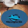 Cronulla-Sutherland Sharks (1) Round Office Rug Decorative Floor Rug for Office Bedroom Living Room and Home Space