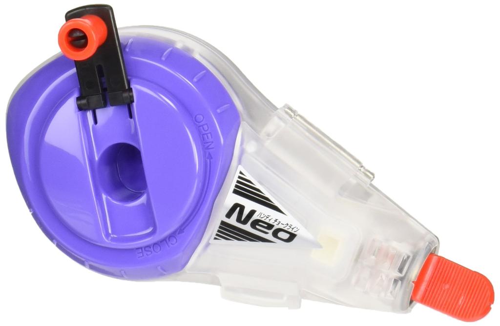 Shinwa Sokutei Handy Chalk Line Neo, тонкая нить ручной работы, лавандово-фиолетовая 77964