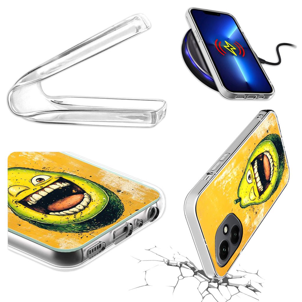 Etui Do Honor X7D / 400 Smart Obudowa Foto Case Plecki Awokado + Szkło 9H