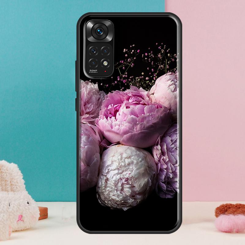 Пионы Красивый Цветочный Чехол Для Xiaomi Redmi Note 14 13 12 Pro 11 9 10 9S 10S 11S 12S Redmi 14C 13C 10C 12C Обложка