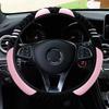 Universal Car Steering Wheel Cover Little Monster Styling Decor Steering Wheel Elastic Covers for Men Women Winter Plush Warm