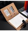 Набор из кожаных блокнотов с магнитной застежкой — с возможностью нанесения логотипа, включает блокноты формата A5 и B5 с отрывными листами в подарочной коробке