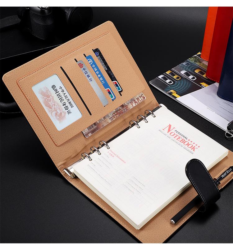 Набор из кожаных блокнотов с магнитной застежкой — с возможностью нанесения логотипа, включает блокноты формата A5 и B5 с отрывными листами в подарочной коробке