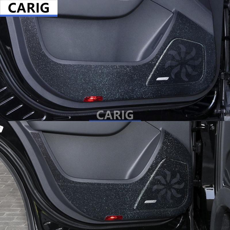 For HONGQI HS7 19-22 Door Anti-kick Sticker Modified Carbon Fiber Pattern Interior Car Film Accessories Modification