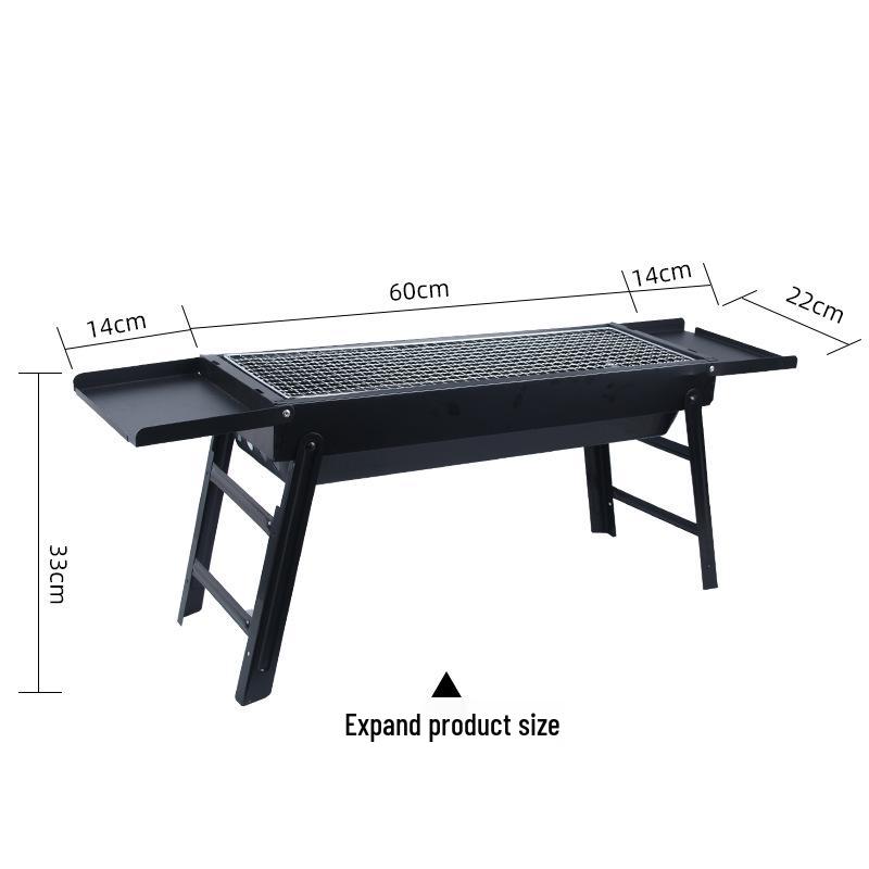 Портативный уличный складной угольный гриль-барбекю