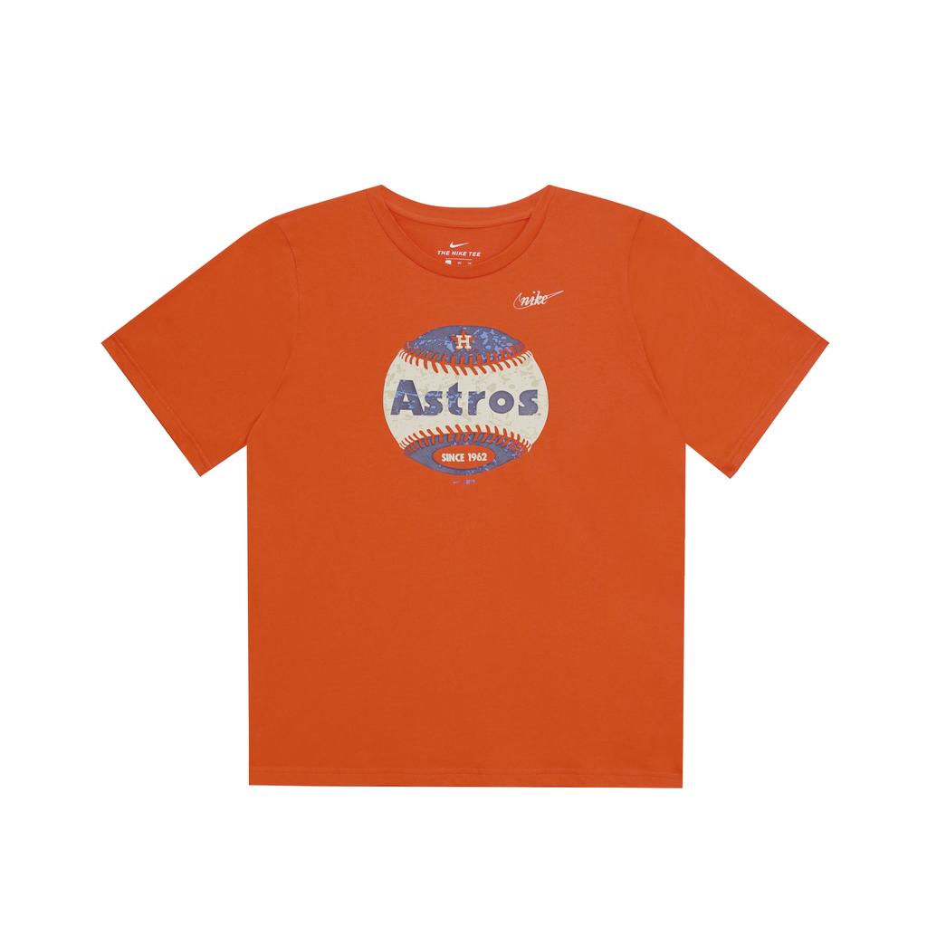 Nike Футболка X MLB Collaboration SS23 Houston Astros Letter Baseball Print с круглым вырезом и коротким рукавом для детей, красная 3Z3B7SAHL-HOU